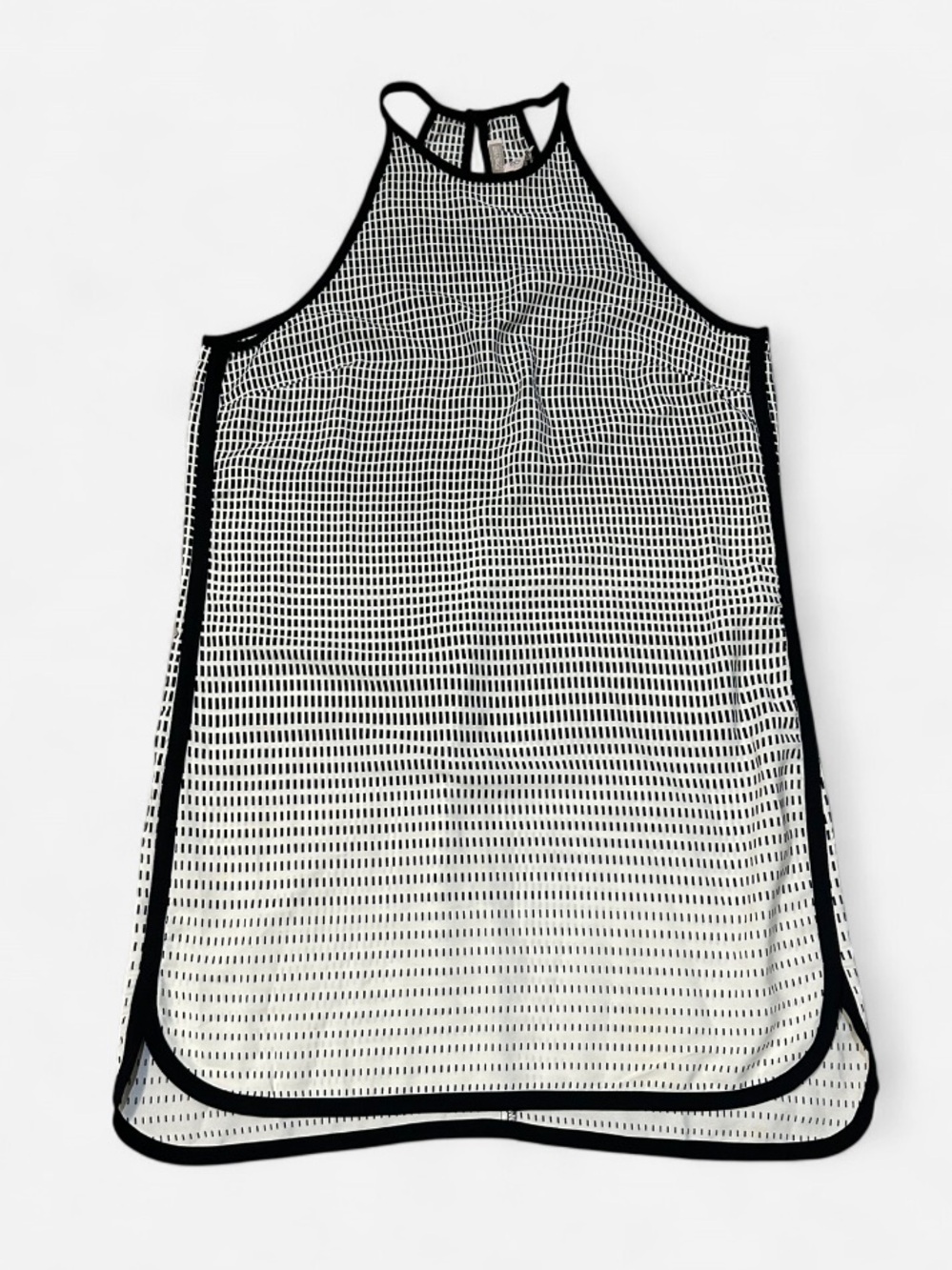 Forever 21 Black and White Mesh Mini Dress S